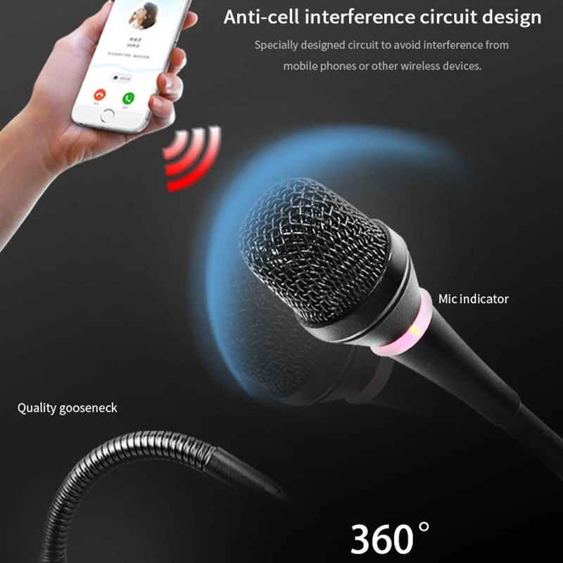 Беспроводной микрофон с поддержкой TF/USB/MP3