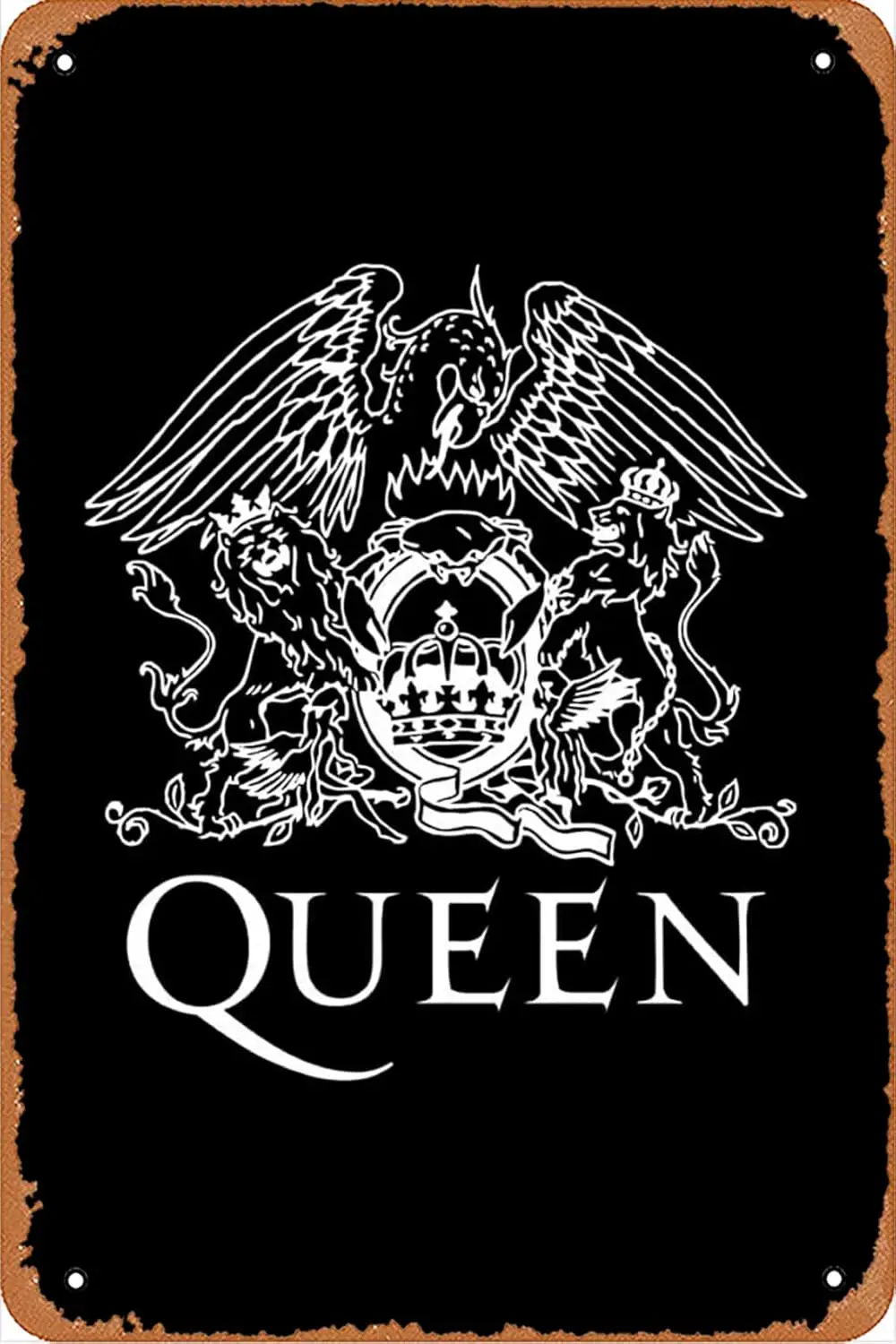 Плакат Queen Rock Bnd (2) Новинка Metl Sgn Retro Wll Декор для дома Gte Grden Brs Resturnts Cfes Office Store Pubs Club Gft