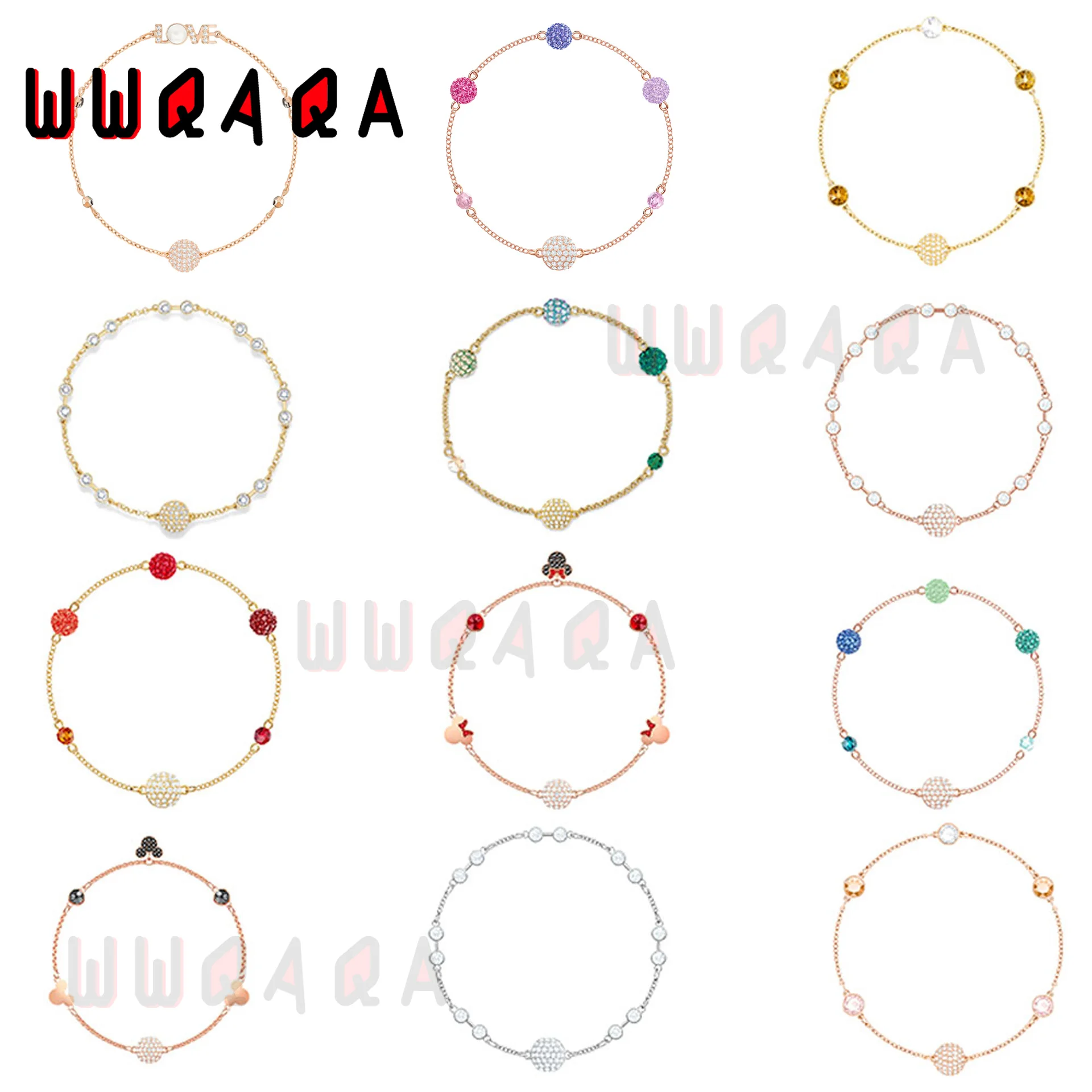 

SWA 2022 Original Fashion Jewelry LadiesBracelet Charm Crystal Collection Charm Banquet Gift High Quality