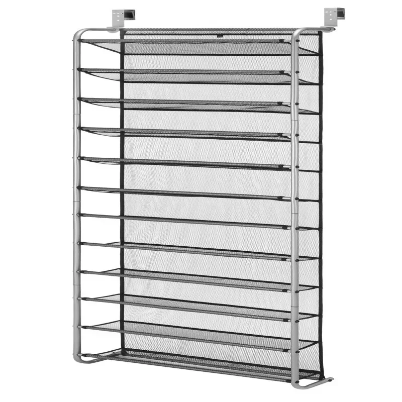 

12-Tier Over The Door , Metal, Gray