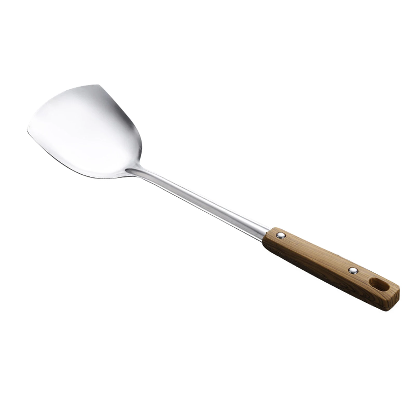 

1pcs Spatula Shovel Soup Spoon with Wooden Handle Kitchen Tools Stainless Steel Cooking Tools Utensils Heat-resistant