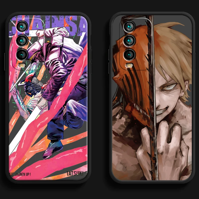 

Chainsaw Man Phone Cases For Xiaomi Redmi Note 10 10 Pro 10S Redmi Note 10 5G Coque Soft TPU Back Cover Carcasa