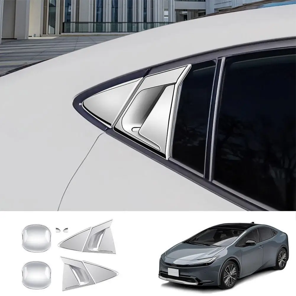 

Аксессуары для Prius 60 Series 2023 2024 Abs Black Carbonfiber, задняя внешняя ручка, Задняя рама, дверная чаша T F2z1