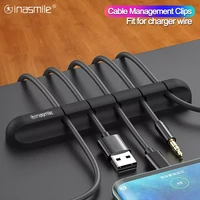 usb charger cable organizer cord cable management clip charging cable winder clips for mouse earphone wire organizer holder