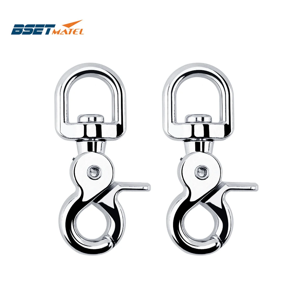 

2X Zinc Alloy Webbing Bag Trigger Swivel Lobster Clasps Clips Snap Hooks Weave Paracord Lanyard Buckles Clip for Spring Eye Bolt