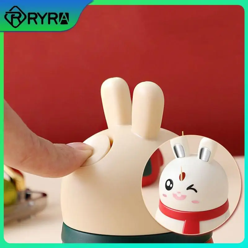 

Cartoon Toothpick Box Multi Color Mix And Match Toothpick Jar Stable Base Compressional Toothpick Holder Kitchen Accessories