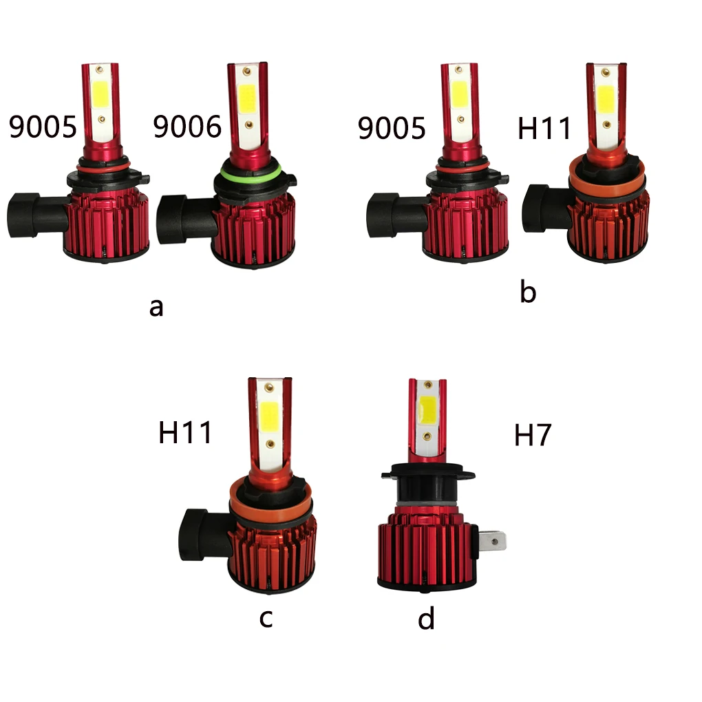 

Car Headlight Bulb LED 6000K White Light Bulb 360 Degrees Waterproof Headlight 2pcs H11 H9 H8 400W 12000LM