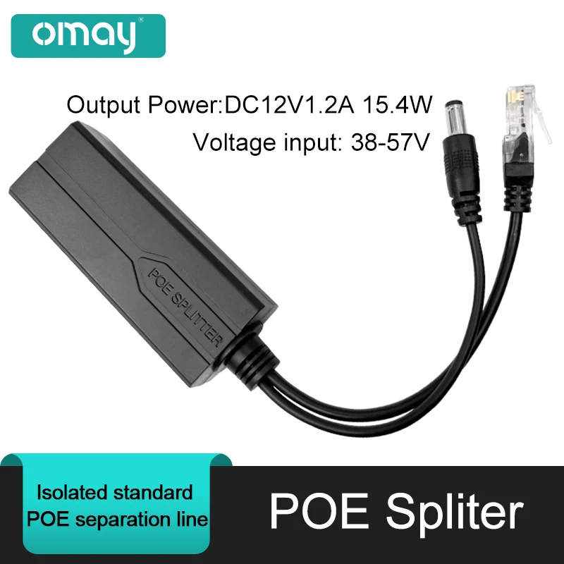 Стандартный разветвитель POE от 48 В до 5 12 1 2 А 100MPOE источник питания для камеры Huawei