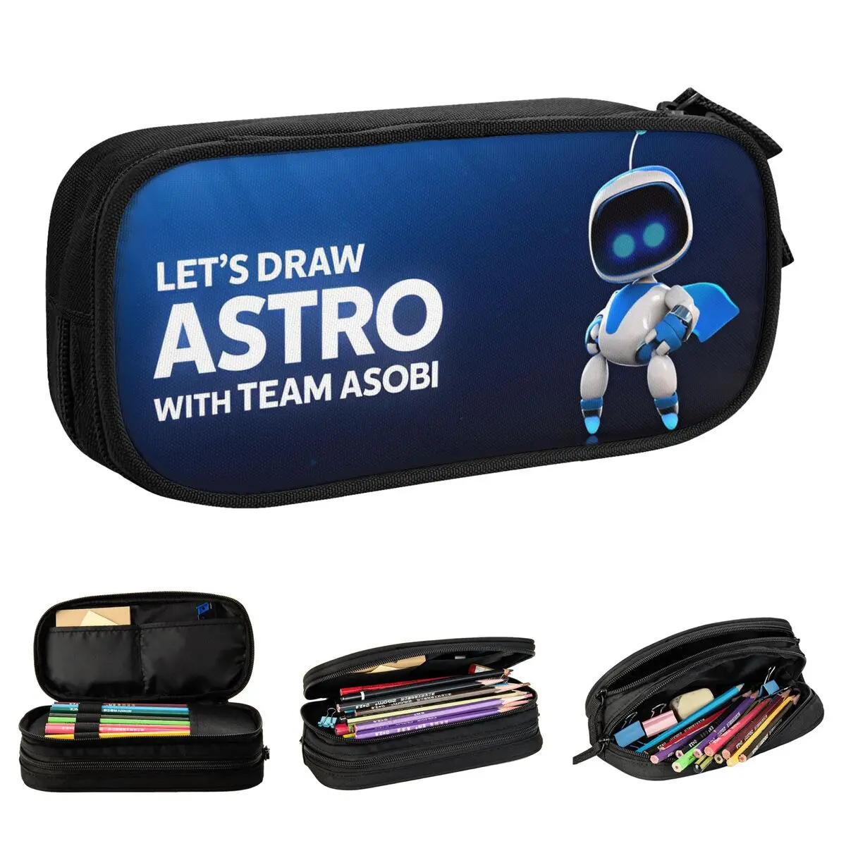 Astrobots игровые пеналы классическая сумка-держатель для ручек девочек и мальчиков