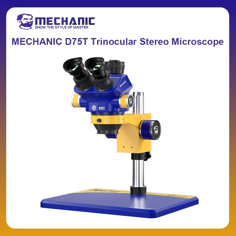 Механический стереомикроскоп D75T-B11 7-50X