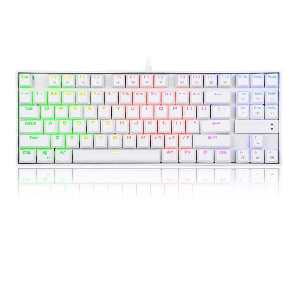 

Новая Механическая игровая клавиатура Redragon K552, 60% компактная Проводная клавиатура Kumara с 87 клавишами и голубыми переключателями Cherry MX, эквив...