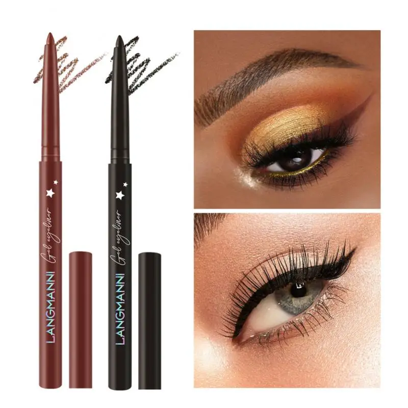 

Langmanni Liquid Eyeliner Pencil Eye Makeup Waterproof Black Eyeliner Pen Long-lasting No Smudging Eye Liner Pen Cosmetics Tools