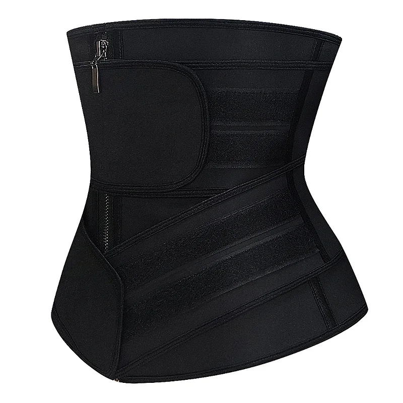 Женский латексный тренировочный корсет для талии на молнии живота топ пояс