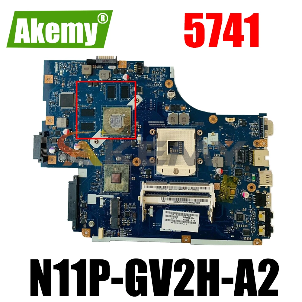 

For ACER Aspire 5741 Notebook Mainboard LA-5893P HM55 PGA 988A N11P-GV2H-A2 DDR3 Laptop motherboard