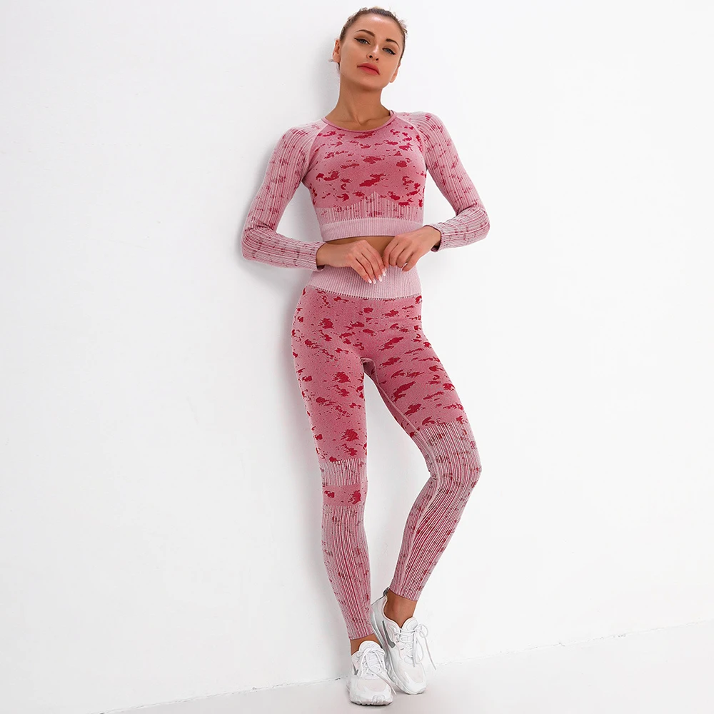 1/2/3pcs Yoga Set Fitness Sports Set Gym Clothing Seamless Sport Suit Gym Set Crop Top+Sports Bra+Leggings Women Workout Clothes