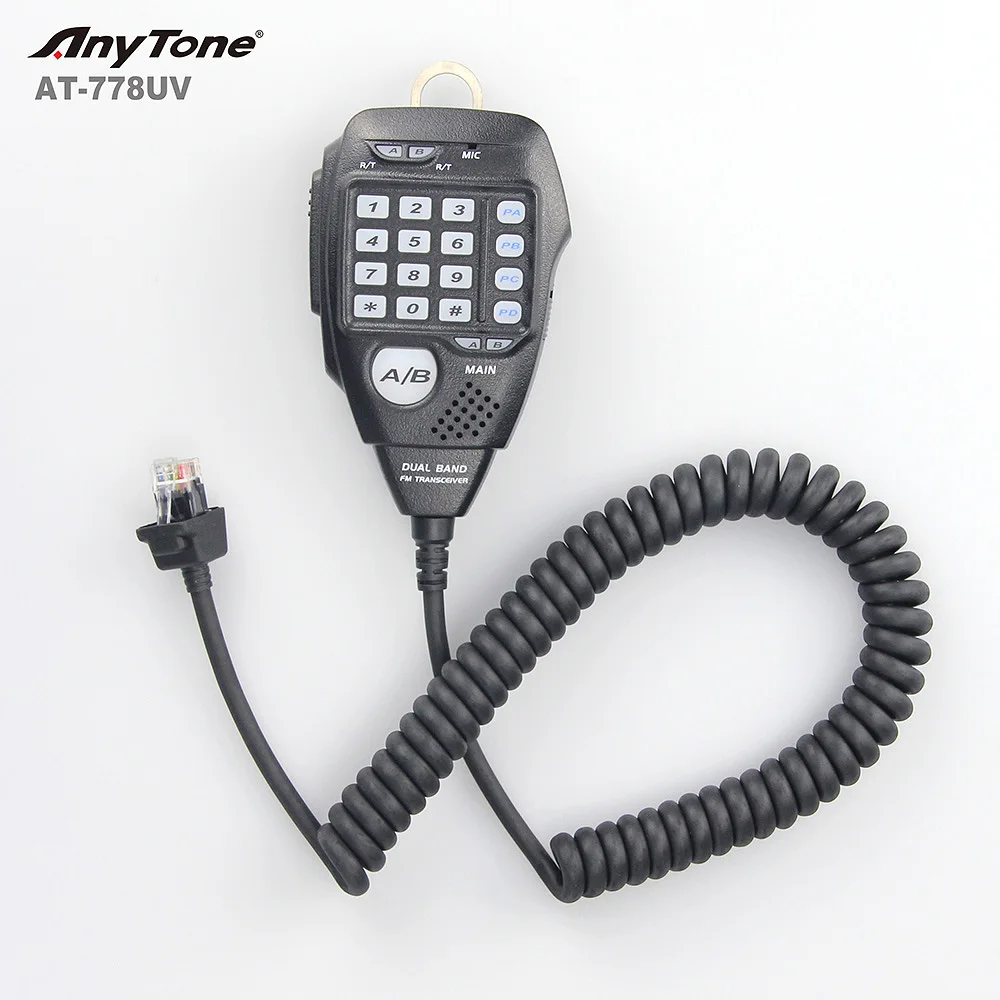 AnyTone AT-778UV II Mobile  Radio 25 Watt  Dual Band VHF UHF Two Way Radio Mini Amateur Transceiver for Car Vehicle