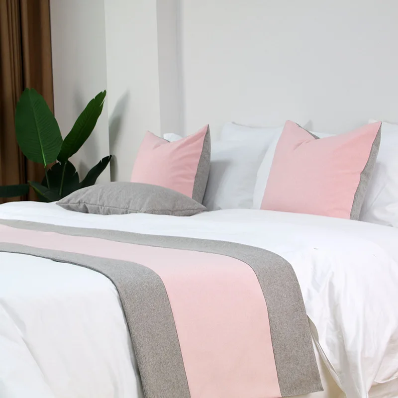 

Blue Pink Design Spread Decorative 48x180cm Cotton Home Decor Bed 48x240cm Orange Runner Patchwork Runners Linen 48x210cm Bed