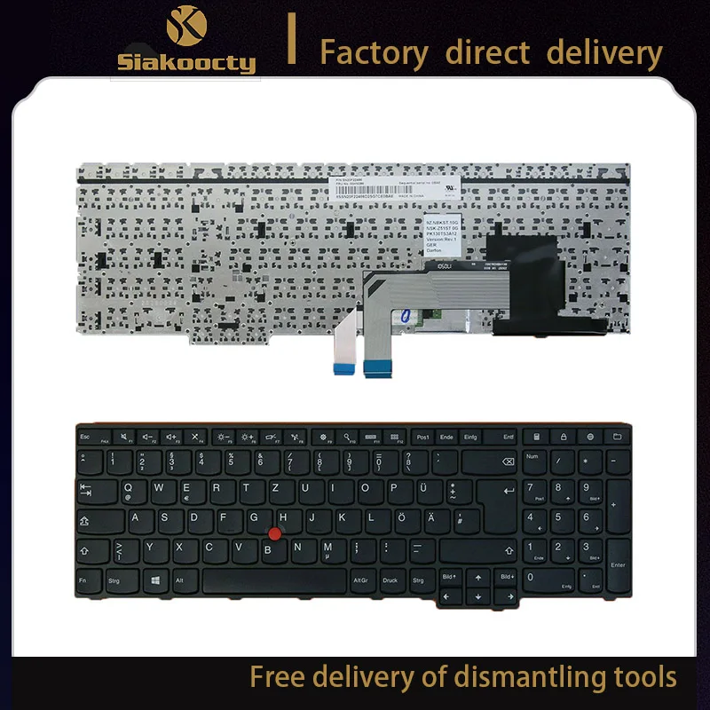 

news keyboard for Lenovo Thinkpad E550 E550C E555 E560 German/GR