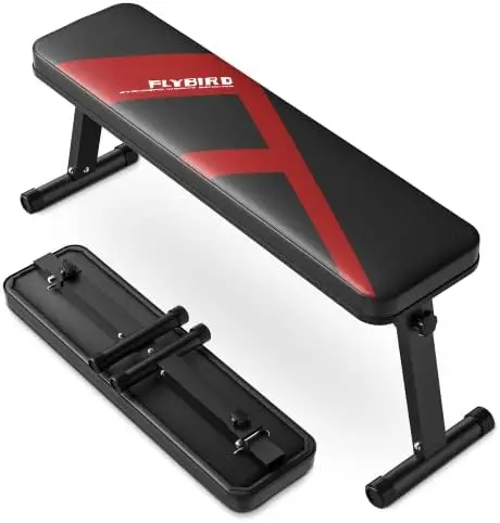 

Bench, Foldable Flat Weight Bench Easy Assembly for Strength Training Bench Press, 600/1000 LBS 2 Versions