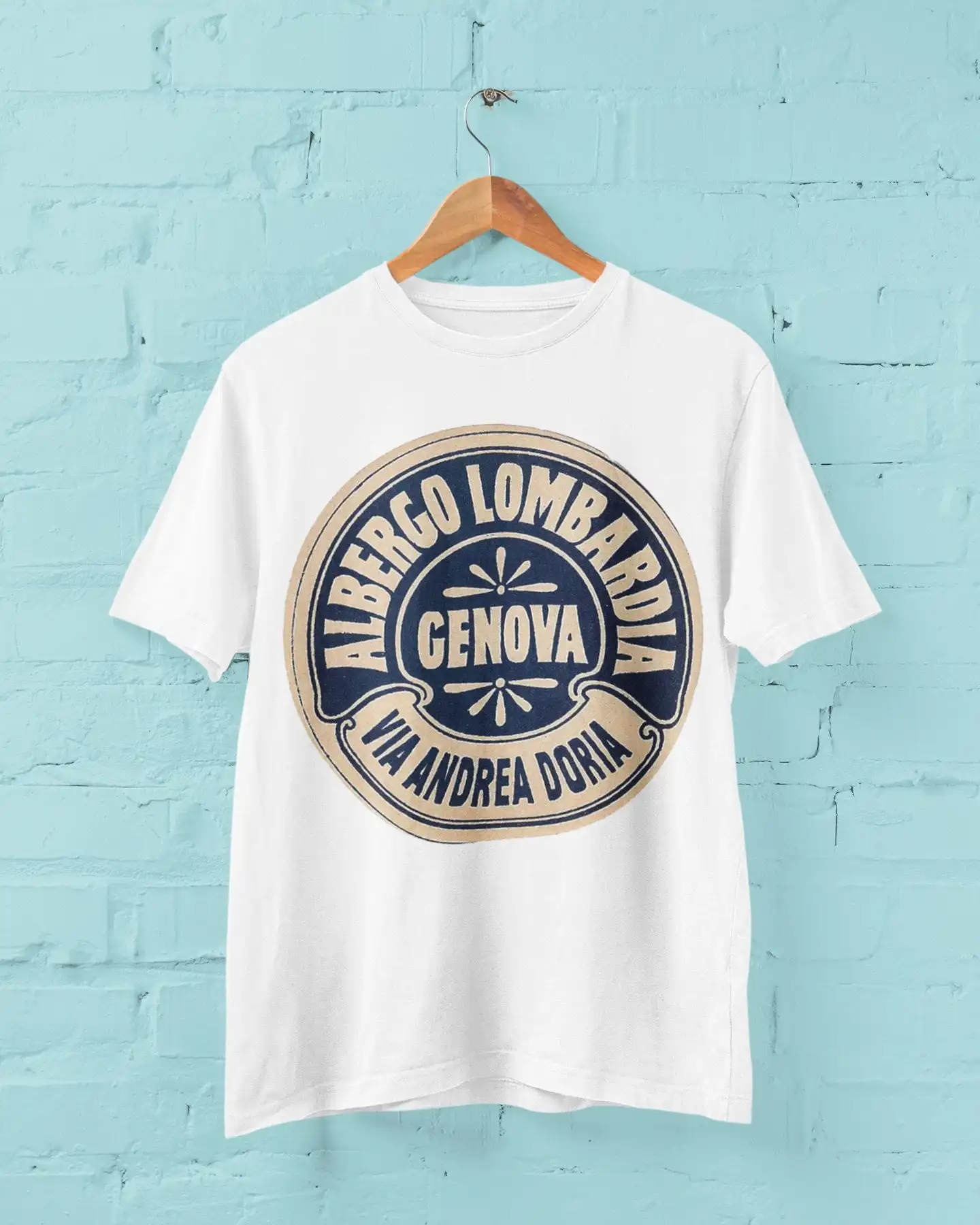 Генова Альберги Ларбardia дизайн футболка ретро винтаж день рождения для друга