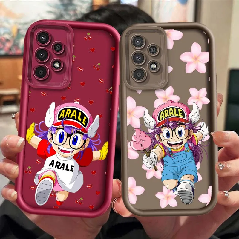 Фото Чехол для телефона Dr. Slump Arale для Samsung Galaxy A73 A72 A71 A56 A55 A35 A25 A54 A53 A52 A51 A32 с рисунком «Лестница для глаз» №1
