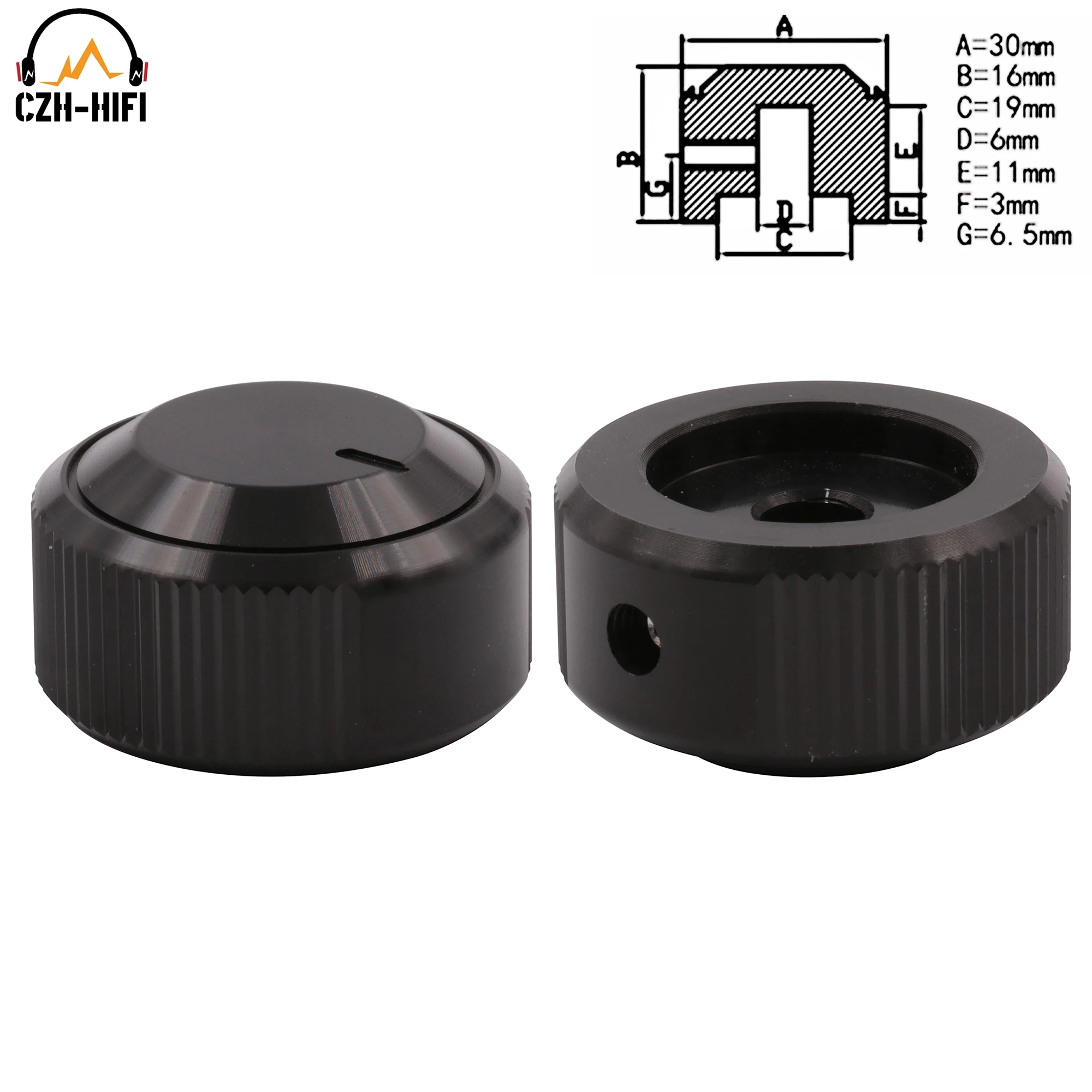 

1 шт. 30x16 мм ЧПУ обработанная прочная алюминиевая кнопка регулировки громкости для CD-плеера Усилитель DAC радио динамик потенциометр