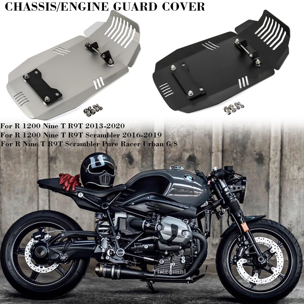 Motorcycle Skid Plate Lower Engine Base Chassis Guard Protection For BMW R Nine T NineT R9T Scrambler Pure Racer Urban 2013-2021