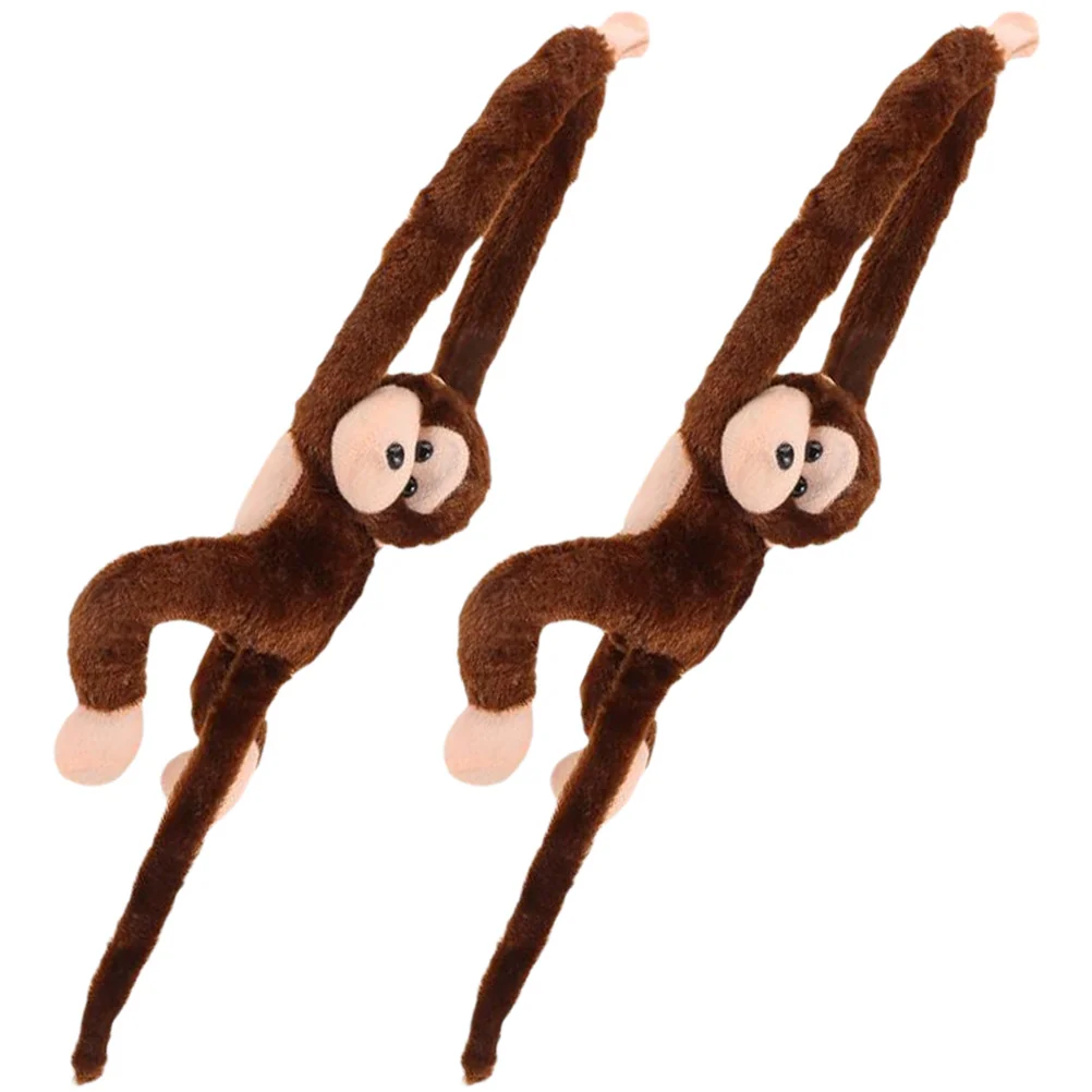 

2pcs Plush Monkey Toys Hanging Monkey Stuffed Animal Long Armed Monkey Toys