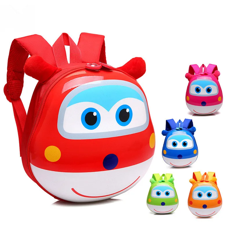 

New Super Wings Cute Kid School Bags Cartoon Character 3D Style Children Backpacks Kindergarten Girls Boys Baby Backpack MD03