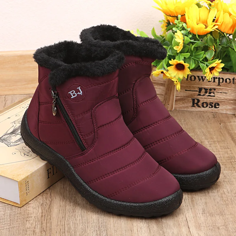 

Comfortable Winter Men Shoes Keep Warm Ankle Outdoor Walking Snow Women Boots Botas Couple Botas S10620-S10627 Morliron