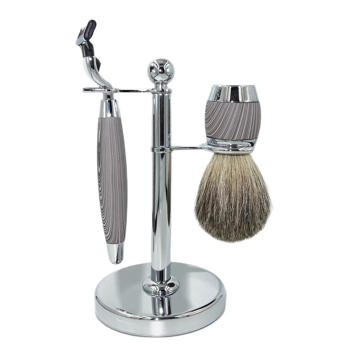 Hanle Holder And Stand Grooming Tool Set For Men