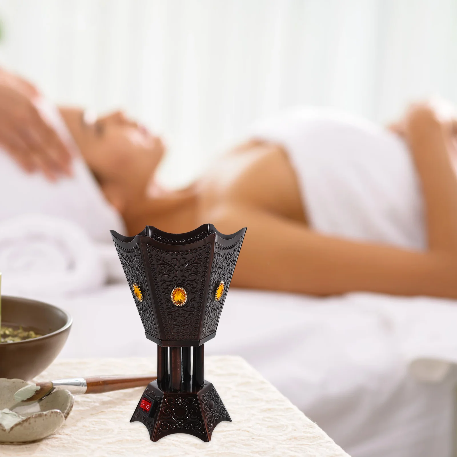 Электрическая курильница декор подключаемый аромат бытовой металлический