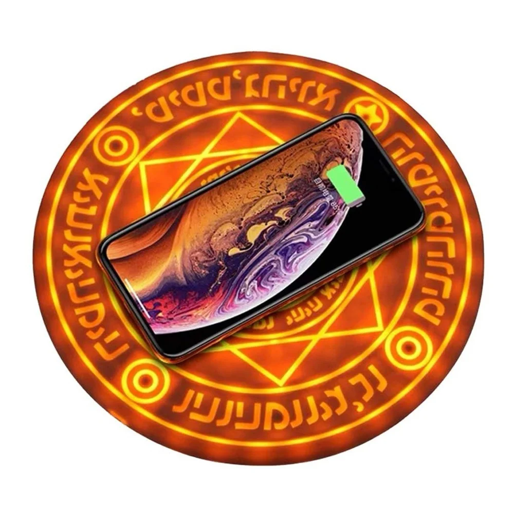 Универсальное беспроводное зарядное устройство 10 Вт Qi для быстрой зарядки iPhone 11 X