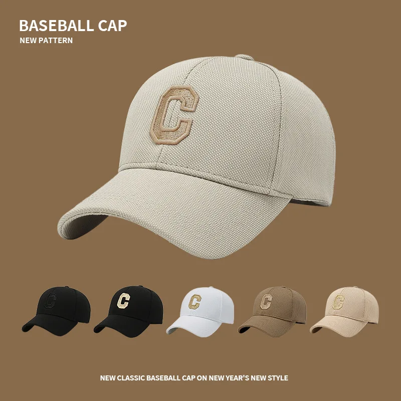 

2023 NewLetter C Buckle Fashion Baseball Cap Ladies With Cap Women Adjustable Casual Cap Hip Hop Cap Duck Tongue Cap