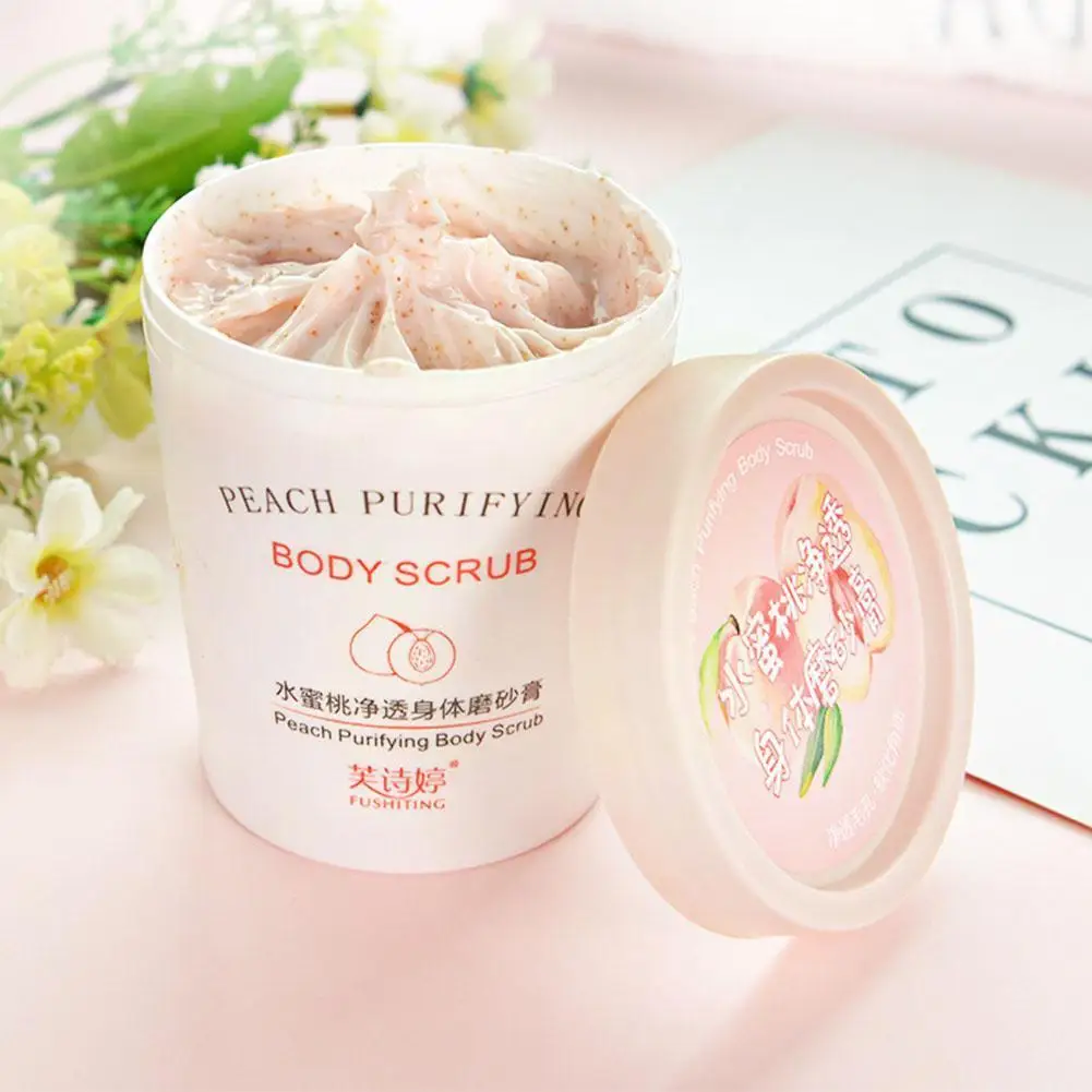 

Honey Peach Body Scrub Cream Moisturizes Clean Softens Ice Chicken Rubs Scrub Treasure Cream Corners Mud Care Skin Cream Sk T5C3