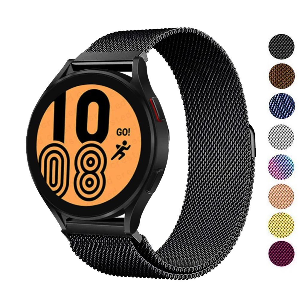 Миланская петля для Samsung Galaxy Watch 6 ремешок 5/3/4/active 2/gear s3 20 мм 22 браслет Huawei GT/2/3