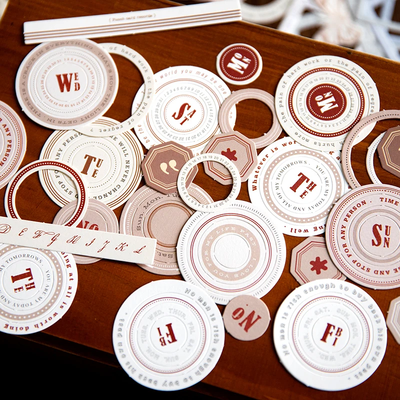 

45 pcs Romance Decorative paper Diy Diary Album Scrapbooking material Planner Hand made junk journal supplies Craft Supplies