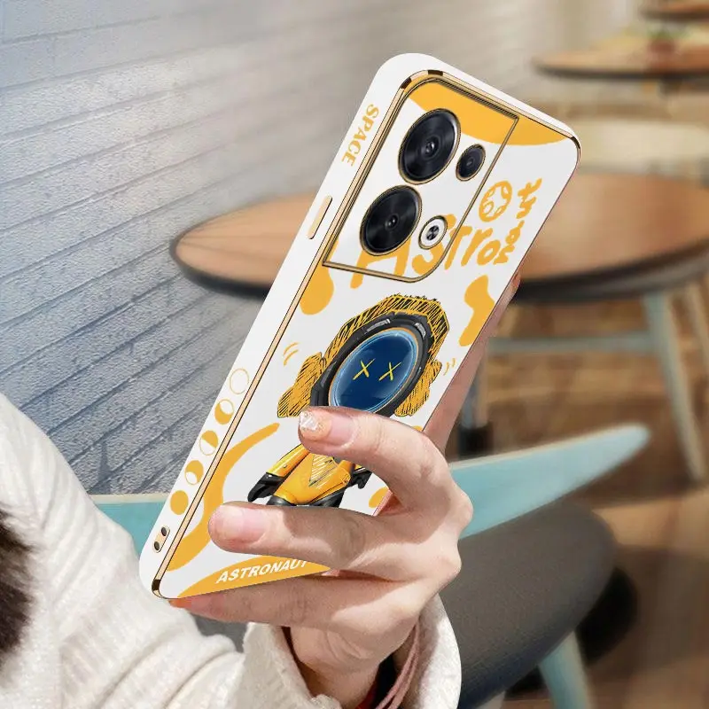 Роскошный чехол для телефона с комбинезоном астронавта OPPO Reno 8Pro 8T 8 10 9 7Z 6ProPlus 9ProPlus