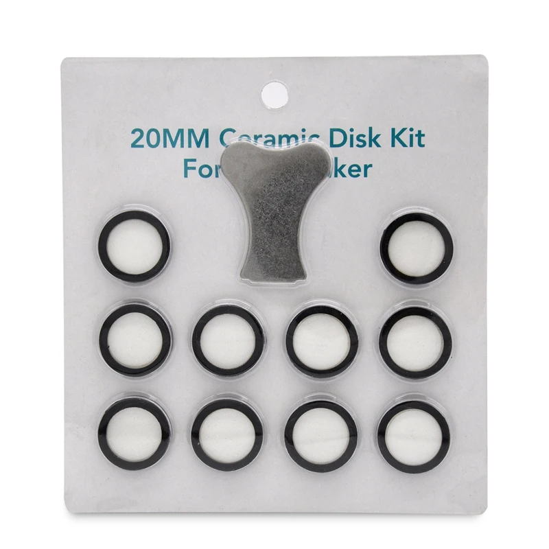 

11Pcs Mist Maker Maintenance Kit, Ceramic Disk Ceramic Disk Key Replacement Parts Kits For Fog Machine