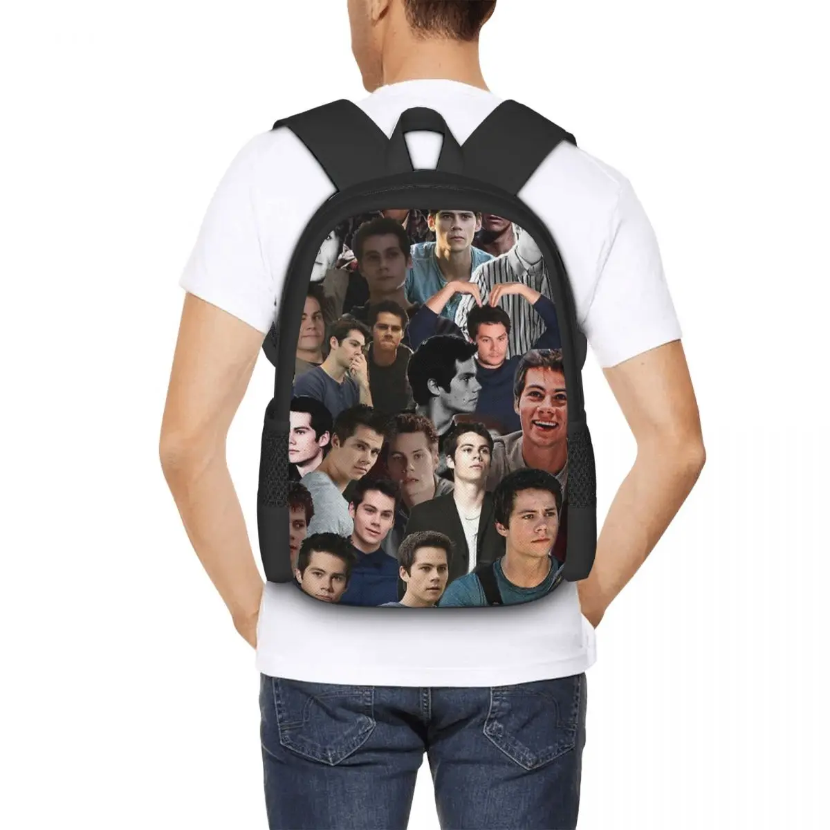 Dylan O'brien Collage Backpack for Girls Boys Travel RucksackBackpacks for Teenage school bag