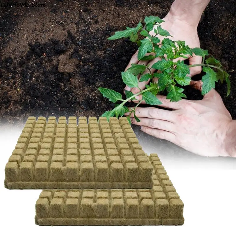 50Pcs Grow Nursery Breathable Accessories Hydroponic Kit DIY Slotted Plant Cultivation Wool Cubes Multifunctional Garden Supplie images - 6