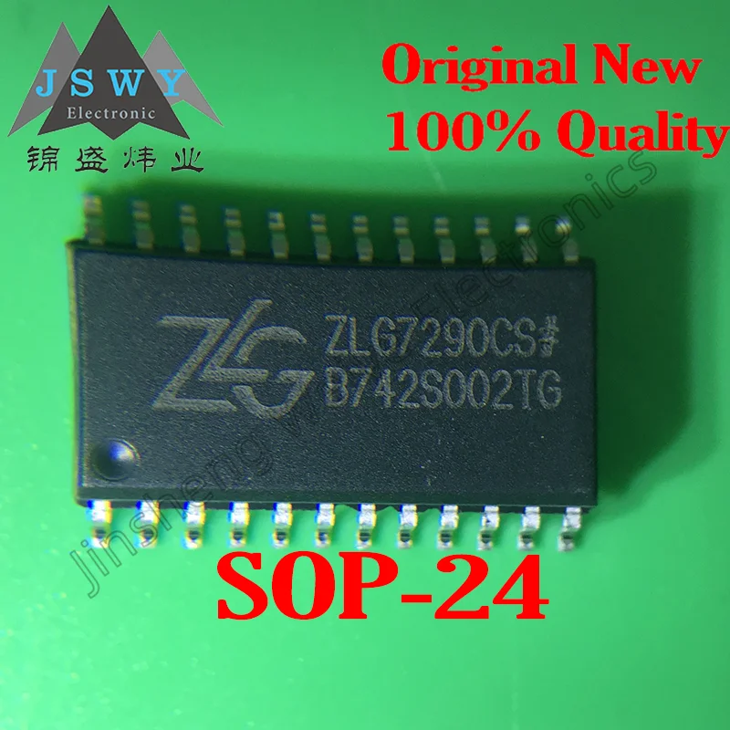 5PCS ZLG7289BS ZLG7290CS 7290CS SOP24 ZLG7289BS кнопка цифровой трубы контроллер IC новый на складе Бесплатная доставка