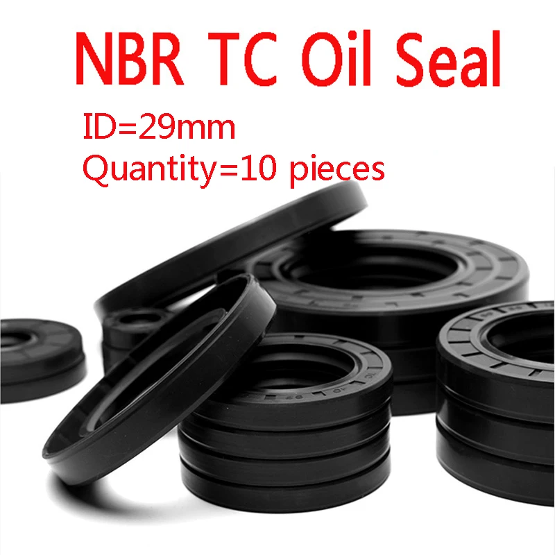 

10Pieces TC Black Nitrile Rubber Gasket Oil Seal Inner Diameter 29mm High-quality Radial Shaft Seals 29x72x10 29x62x10 29x36x8