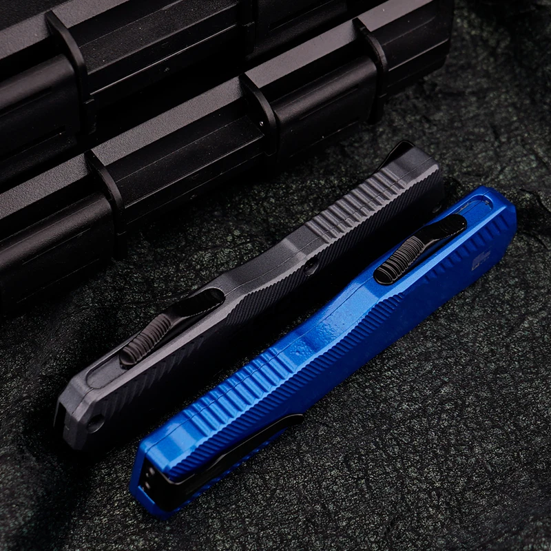 Фото KS9000 Diskin Livewire 50th OTF Knife Tech D2 Blade Outdoor Складное лезвие Карманные ножи для выживания EDC Инструменты Цинк Алюминиевая ручка №4