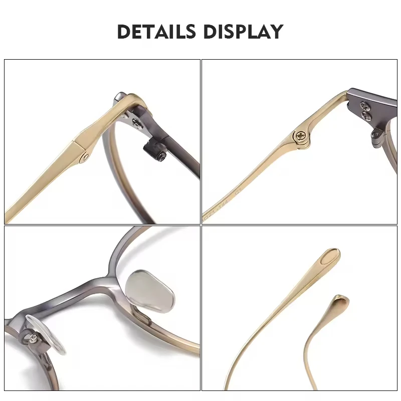 OLAMINS шаговые титановые оправы для очков пистолет оптические матовые черные очки