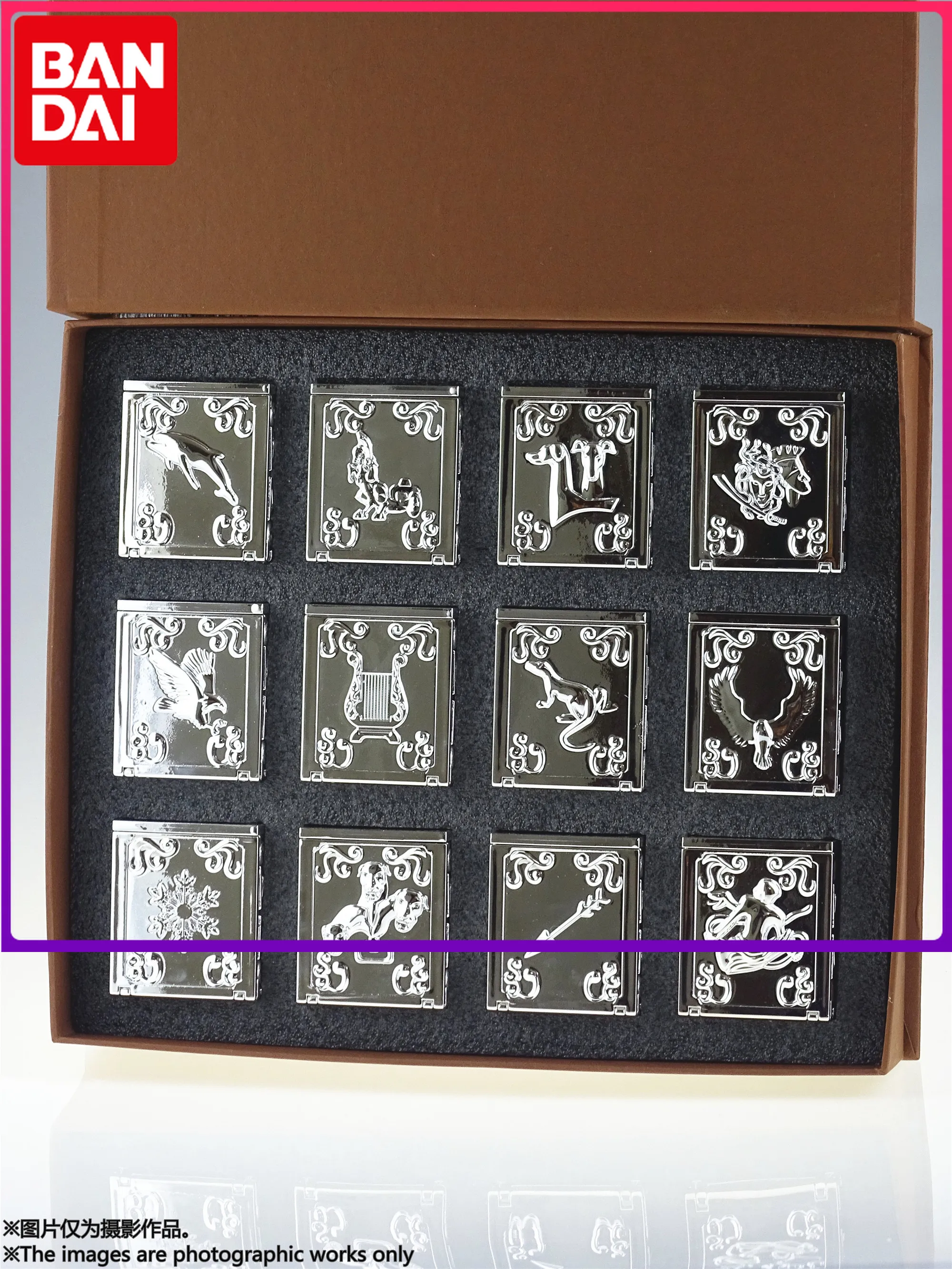 

12pcs/Set Saint Seiya Myth Cloth Pandora Box Silver Saints Corvus Marin Tramy Misty Cerberus Perseus PVC Action Toy Model