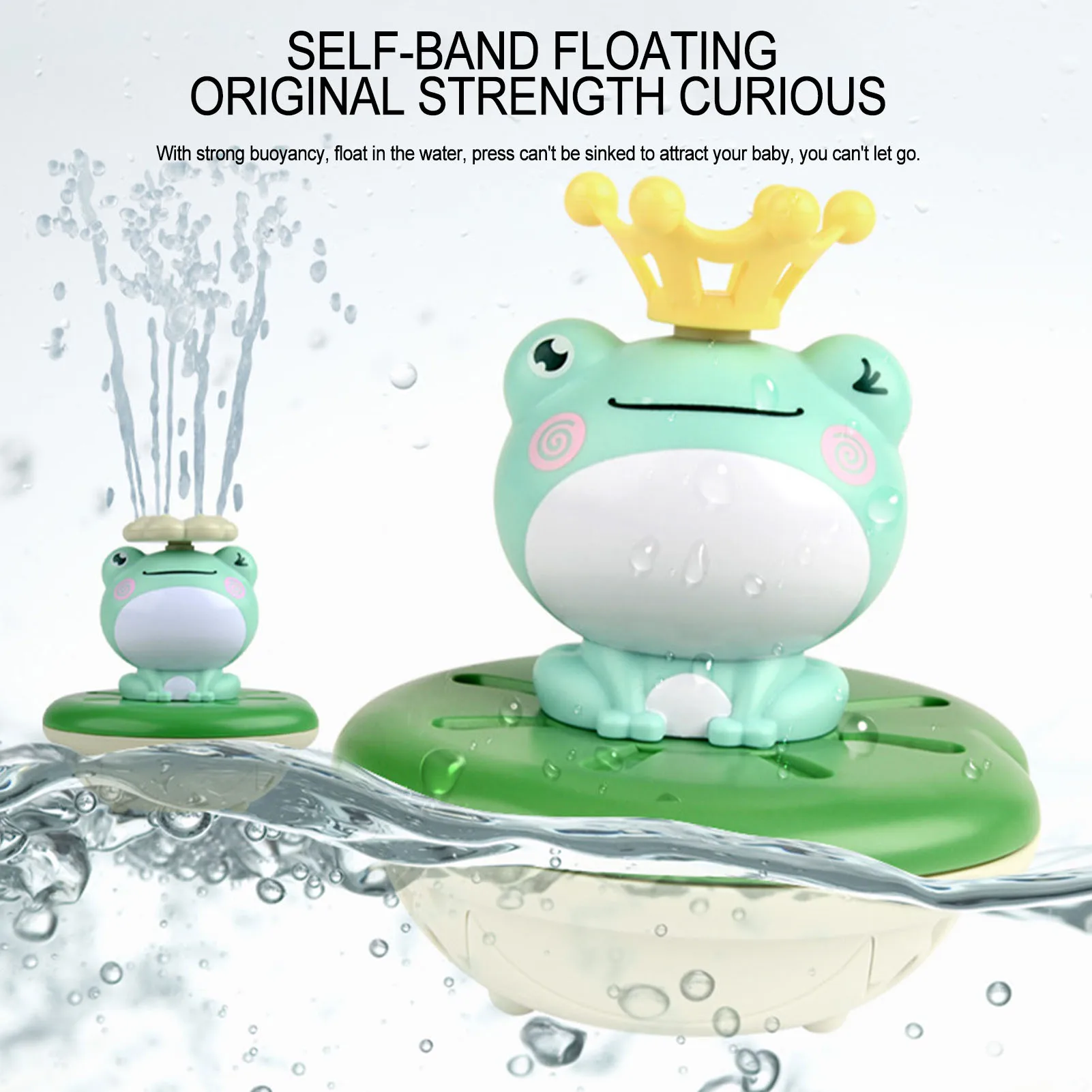 

Bath Toys For Toddlers Electric Bathtub Toys Green Frog Shower Head With Sprinkler Toy Water Spraying Shower Game Baby Toys For