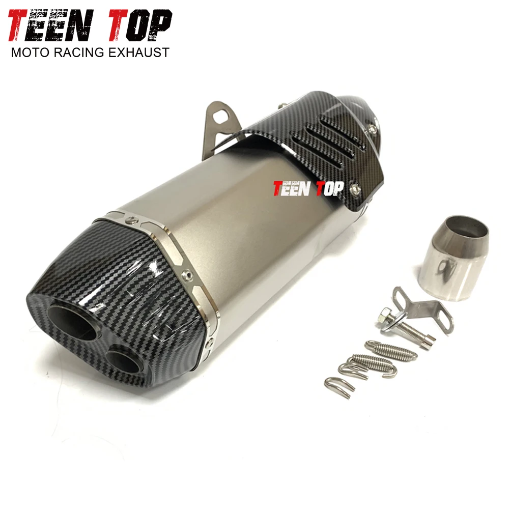 Универсальная выхлопная система мотоцикла 51 мм глушитель из нержавеющей стали