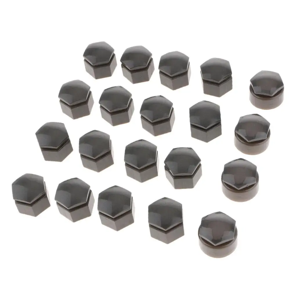 

20 Nut Tire Screw Dust Cover Protector Gray 22mm for audi Q7