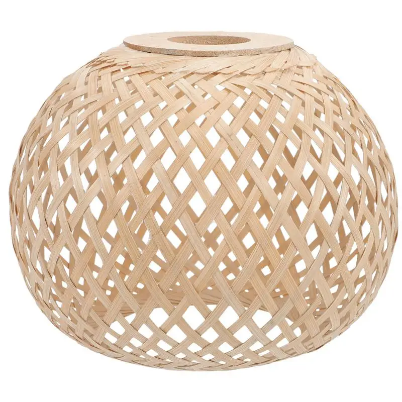 

Lamp Shade Light Shades Pendant Bamboo Woven Cover Lampshade Ceiling Hanging Rattan Wicker Rustic Chandelier Lampshades